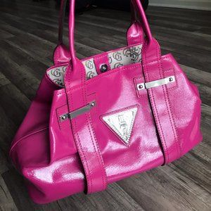 Pink Guess Hobo Shoulder Bag